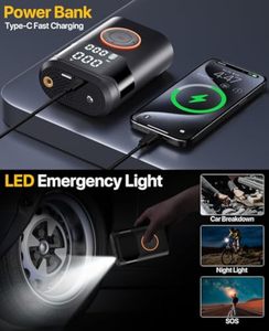 Máy bơm lốp xe hơi mini không dây kỹ thuật số tự động sạc điện - Product Image 6