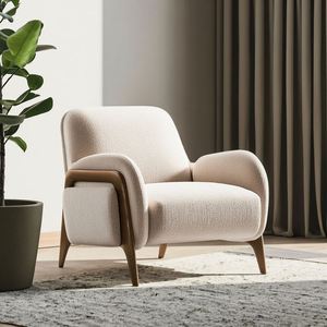 เก้าอี้เลานจ์ห้องนั่งเล่นผ้าไม้ปรับเอนได้สำหรับโรงแรมเก้าอี้ในบ้านเฟอร์นิเจอร์ปรับเอนได้ - Product Image 3