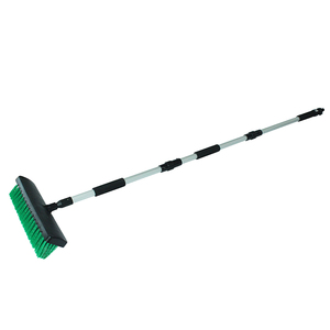 Customized Green Nylon Plastic Bristle Long Aluminum Water Fed Broom Stick Jet Sweeping Broom