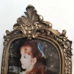 Resin photo frame 4*6 5*7 6*8 a4in vintage frame with baroque style vintage gold carve patterns European style