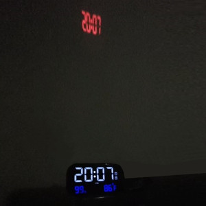 Led bảng đồng hồ với thời gian chiếu với FM radio với nhiệt độ và độ ẩm - Product Image 3