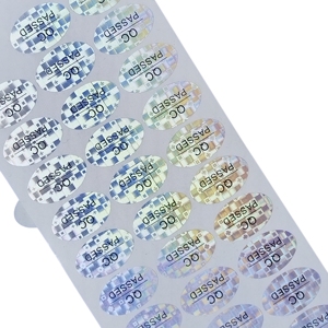 Chất lượng cao chống giả vỏ trứng dán nhà máy cung cấp nhãn ba chiều với chất kết dính mạnh mẽ cho in thẻ tài sản - Product Image 2