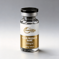 Étiquettes adhésives en PET durables, résistantes à l'huile, imprimées sur mesure, autocollants de marque OEM pour flacons d'injection de peptides de 10 ml