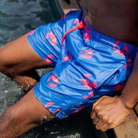 Shorts de bain personnalisés en polyester imperméable pour homme, entrejambe de 5 pouces, pour la plage et l'été