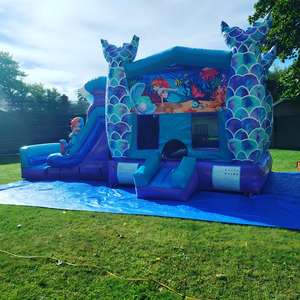 Château gonflable sirène avec toboggan - Product Image 3