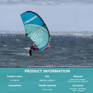 Alas de Wingfoil de 6M para Principiantes en Kitesurf, Wing Foil, Parapente, Downwind, para Lagos, Ríos, Deportes Acuáticos, Tabla de Surf, Efoil - Product Image 2