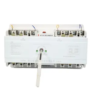 Interruptor de transferência automático, interruptor elétrico duplo de potência MLQ2-250 de emergência com fonte de alimentação de dupla potência