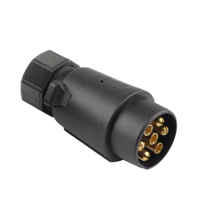 Connecteur de remorque européen 12V 7Pin adaptateur de remorque avec écrou pour camion de <span class=keywords><strong>caravane</strong></span> de camping-car - Product Image 1