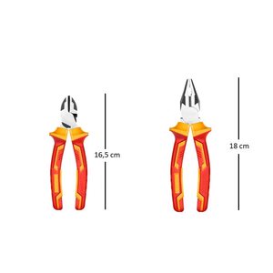 Set di Attrezzi Isolati per Elettricisti 6 Pezzi con Tester di Tensione, Cacciaviti e Pinze - Product Image 2