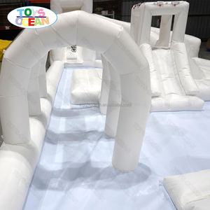 Parc aquatique <span class=keywords><strong>gonflable</strong></span> Mega Splash Park <span class=keywords><strong>avec</strong></span> <span class=keywords><strong>toboggan</strong></span>, <span class=keywords><strong>piscine</strong></span>, jets interactifs, sol antidérapant en PVC, conforme à la norme EN71 pour le plaisir en famille <span class=keywords><strong>et</strong></span> l'utilisation commerciale - Product Image 6