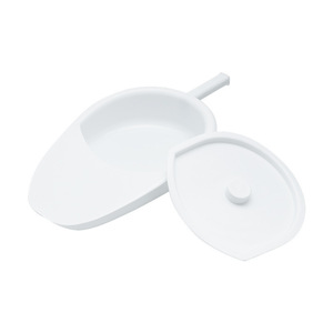 Orinal portátil con tapa, cubo de plástico para el cuidado de ancianos, para orinar y defecar, diseño minimalista - Product Image 2