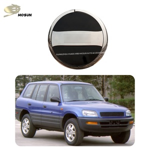 MOSUN ฝาครอบยางสำรอง Abs,อะไหล่ <span class=keywords><strong>Chrome</strong></span> กระเป๋าเก็บฝาครอบล้อ4X4สำหรับ Toyota Rav-4 1996-2000 - Product Image 5