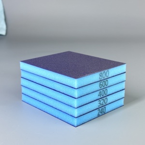 Bloc de ponçage <span class=keywords><strong>éponge</strong></span> double face haute flexibilité pour <span class=keywords><strong>carrosserie</strong></span> automobile, idéal pour la réparation des bosses et la finition des surfaces courbes - Product Image 3
