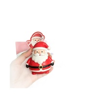 Jouet en caoutchouc souple Père Noël, blocs de construction, cadeau de Noël, anti-stress, décompression, boule artisanale pour adolescents