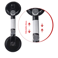 Tensor de ventosa de vacío de aleación de aluminio de diseño moderno de 123 mm para reparación de parabrisas de coche y azulejos, herramientas manuales