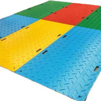 Plaque routière recyclable en HDPE pour véhicules lourds, passage de véhicules, développement d'infrastructure, tapis de protection du sol
