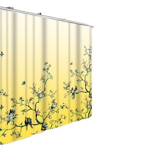 Ensemble de 4 pièces pour salle de bain : rideau de douche, tapis de bain décoratif rose, tapis contour, couvercle de toilette en forme de U, tapis antidérapant en tissu polyester - Product Image 5