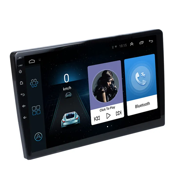 10インチ2 Din GPSナビゲーションAndroidカーステレオ2.5Dタッチスクリーン内蔵BTFM AMWIFIアンプリモコンカーラジオ