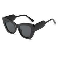 Lunettes de soleil œil-de-chat colorées pour femmes, style européen et américain, verres anti-lumière bleue, monture complète, protection solaire