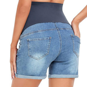 Shorts d'été ajustés à taille haute, tendance, avec soutien abdominal, <span class=keywords><strong>jean</strong></span> de maternité, pantalon de grossesse, vêtements de maternité, jeans - Product Image 6