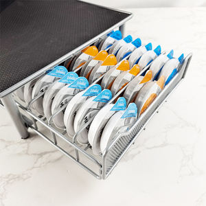 Le <span class=keywords><strong>tiroir</strong></span> à capsules de café gris chaud surélevé est une capsule <span class=keywords><strong>Tassimo</strong></span> applicable qui contient 60 capsules - Product Image 5