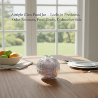 Bocaux en verre ronds transparents de luxe pour la conservation alimentaire, vides, pour mariages, fêtes et cadeaux décoratifs