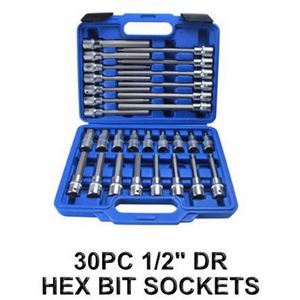 Bán Buôn 30PC 1/2 "Dr Sâu Hex Allen Bit Chìa Khóa Ổ Cắm Cờ Lê Bộ - Product Image 2
