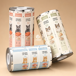 Rollo de Película de Aluminio Impresa Personalizada para Envasado de Golosinas para Mascotas, para Máquina de Llenado Automático, Comida Húmeda para Gatos, Comida Liofilizada - Product Image 6