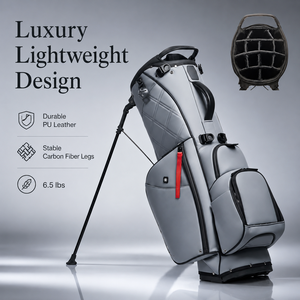 Bolsa de <span class=keywords><strong>Golf</strong></span> Premium de Cuero PU Lista para Venta al por Menor con 14 Divisores, Bolsillo para Telémetro y Patas de Fibra de Carbono para Tiendas de <span class=keywords><strong>Golf</strong></span> - Product Image 3