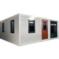 Maison conteneur préfabriquée extensible en acier léger, mobile, pour bureau, cuisine, chambre, dortoirs, école, villa, solaire, étanche