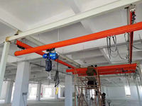Pont roulant mobile flexible sur rail KBK 1,5T, système de levage suspendu léger pour atelier intérieur