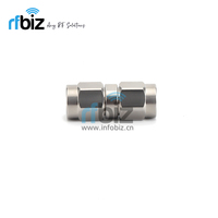 Adaptador RF INERGEK de 50 Ohm, 3.5mm Macho a 3.5mm Macho, Recto, DC-26.5GHz, Latón Chapado en Oro, Interconexión Coaxial de Precisión