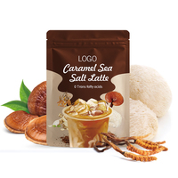 Boisson au Latte au Caramel et au Sel Marin à l'Extrait de Champignons Mélangés Saveur Personnalisée Service OEM/ODM Fabricant de Boissons Santé