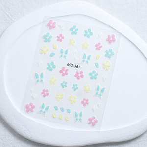 Pegatinas <span class=keywords><strong>de</strong></span> <span class=keywords><strong>uñas</strong></span> <span class=keywords><strong>de</strong></span> flores orientales al por mayor-50 hojas <span class=keywords><strong>de</strong></span> diseños en relieve <span class=keywords><strong>de</strong></span> jardín botánico con resina fragante y pegamento trasero para arte <span class=keywords><strong>de</strong></span> <span class=keywords><strong>uñas</strong></span> - Product Image 2