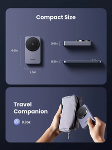 <span class=keywords><strong>Ugreen</strong></span> W706 Qi2 15W Magflow 2 Trong 1 Sạc Không Dây Nhanh Chóng Sạc Trạm Adapter Có Thể Gập Lại Sạc Đứng Cho 2025 iPhone Airpods - Product Image 5