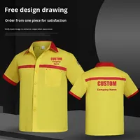 Chemise de travail haute visibilité respirante pour femme, uniforme pour station-service et industrie pétrolière, impression et broderie de logo personnalisés