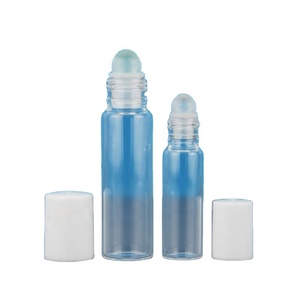 5ml 10ml in Stock Oil Roller Glass <b>Bottles</b> for Essential Oils with <b>Plastic</b> White Cap - Product Image 3