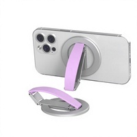 Support magnétique flexible en alliage d'aluminium Q5-A et support de téléphone – Portable, hauteur réglable, base rotative pour bureau/lit