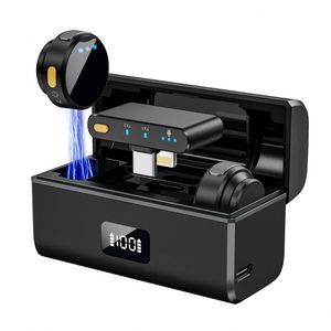 2024 Hot-selling <b>Mini</b> Magnetic Wireless Lavalier <b>Microphone</b> - Universal Single Receiver for Mobile Phones - Product Image 5