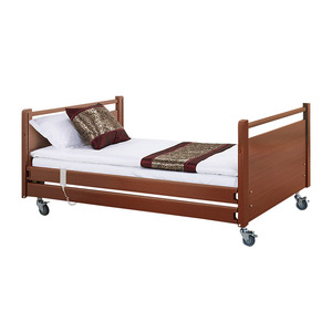 Cama eléctrica Kcare de madera maciza ajustable con respaldo y elevación de piernas para personas mayores y residencias de ancianos - Product Image 1