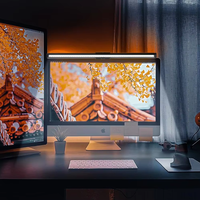 Lámpara de protección ocular moderna regulable sin deslumbramiento de pantalla, lámpara de monitor LED inteligente para ordenador, Control táctil alimentado por USB, Color ajustable
