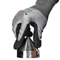 Gants de travail XINGYU anti-coupure de niveau A7 ADAMAS, résistants à l'huile, antidérapants, en nitrile sablé, pour la fabrication métallique, gants de sécurité résistants aux coupures