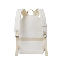 Luxe mignon Oem marque personnalisé Designer logo moyen imperméable hommes Beige toile cuir bricolage jour blanc dos Packs étiquette sac à dos