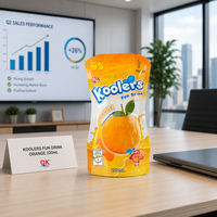 Sachets en plastique personnalisés pour boissons liquides avec paille, pour machine de remplissage de jus en aluminium, pochettes verticales à bec verseur