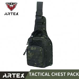 Sac à dos tactique d'extérieur imperméable Guangzhou Artex 600D pour hommes, sac à bandoulière tactique, sac à dos de camouflage tendance - Product Image 3