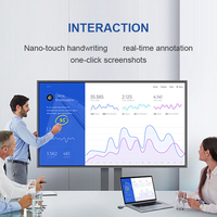 Pantalla Interactiva Inteligente de 55, 65, 75 y 86 Pulgadas, Precio de Fábrica OEM/ODM, Pizarra Blanca Inteligente con Pantalla Táctil 4K, Panel de Conferencia para Reuniones de Oficina