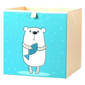 접이식 린넨 직사각형 디지털 프린트 다용도 장난감 및 잡화 정리함 가정용 수납 큐브 박스 - Product Image 6