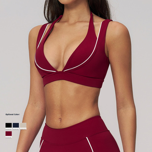 Reggiseno Sportivo da Donna con Scollo a V Profondo, Stile Lussuoso, Senza Schienale, <span class=keywords><strong>per</strong></span> Yoga e <span class=keywords><strong>Allenamento</strong></span> all'Aperto - Product Image 3