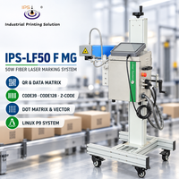 Marqueur laser à fibre haute vitesse IPS-LF50 F MG 50W avec tête rotative à 720 degrés et contrôleur de 10,1 pouces