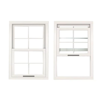 Fenêtres coulissantes verticales style américain BOCHARM avec certification US NFRC, en PVC, pour extérieur et cuisine, avec isolation thermique
